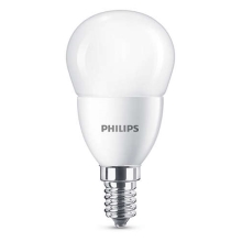 PHILIPS E14 7W 4000K 830lm náhrada 60W; LED kapková žárovka P48 opál