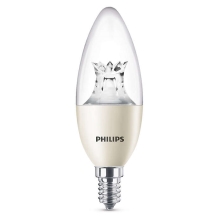 PHILIPS E14 8W 2200-2700K 806lm náhrada 60W; LED svíčková žárovka B40 Dim