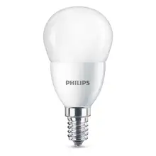 PHILIPS E27 7W 4000K 830lm náhrada 60W; LED kapková žárovka P48 opál