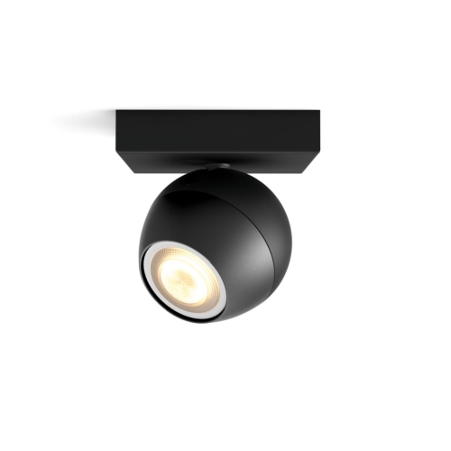 PHILIPS HUE svít.přisaz.LED Buckram 1x5W GU10 350lm/822-65/WA IP20 ; černá