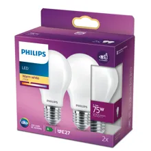 PHILIPS LED bulb A60 E27 8.5W/75W 1055lm/827 15Y NonDim ;opál