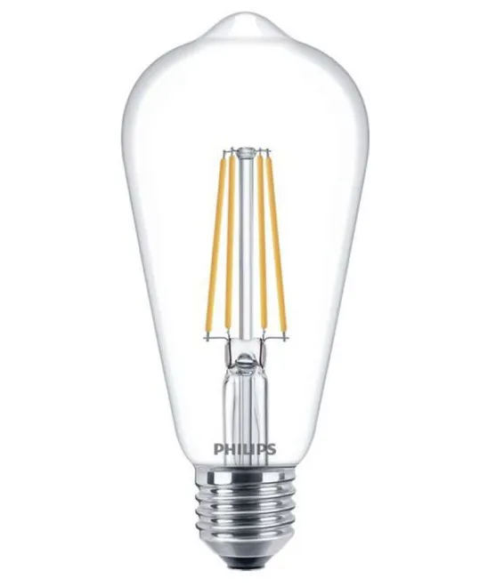 PHILIPS LED bulb.filam. ST64 7W/60W E27 2700K 806lm NonDim 15Y