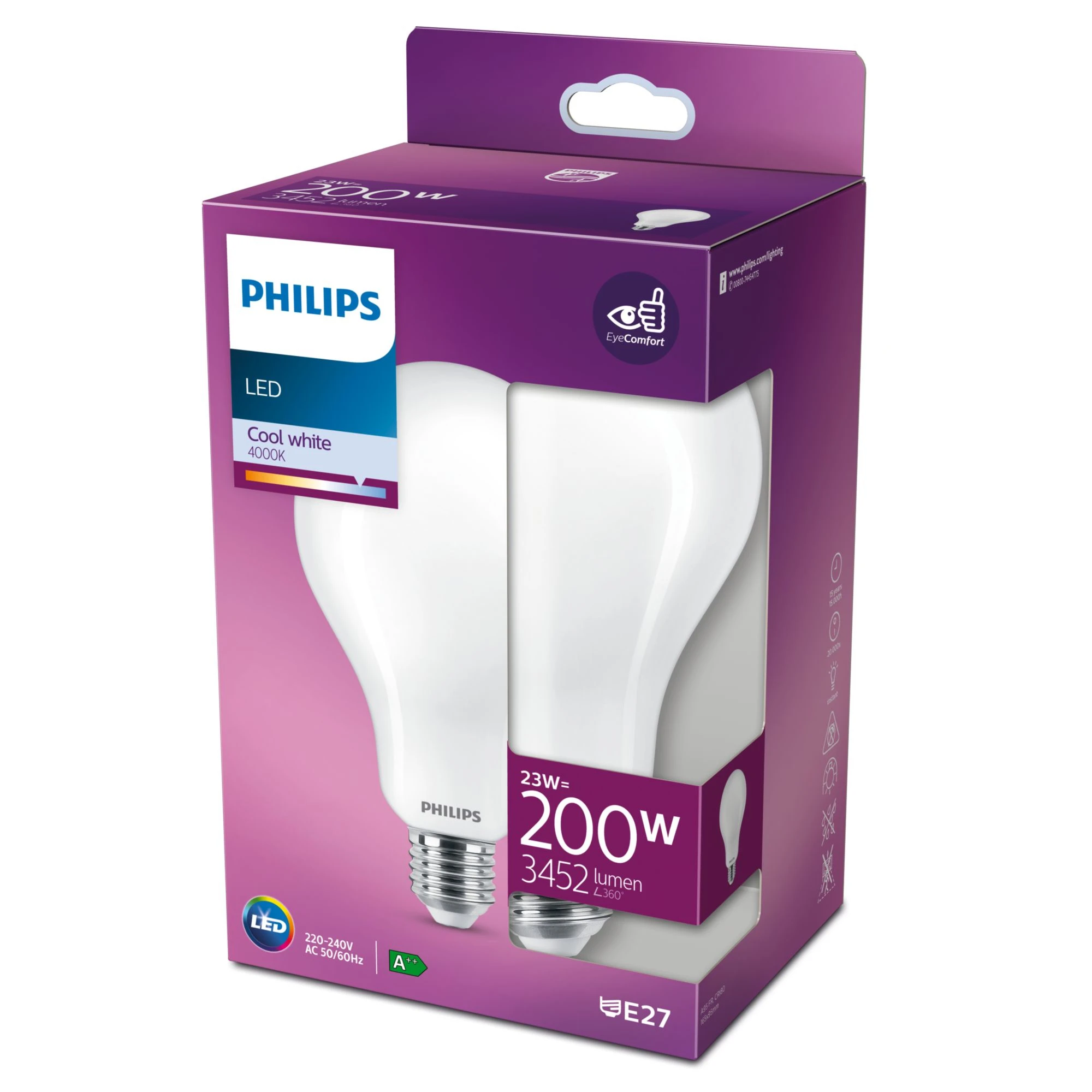 PHILIPS LED classic 200W A95 E27 CW FR ND