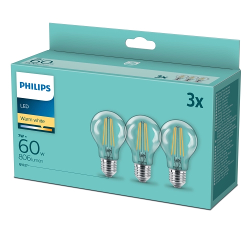 Philips LED classic 60W A60 E27 WW CL ND3PFDisc