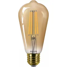 PHILIPS LED filam.bulb ST64 E27 5.8W/50W 640lm/822 15Y NonDim ;zlatá