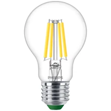PHILIPS LED filam.bulb UE A60 E27 2.3W/40W 485lm/840 50Y NonDim ;čirá