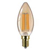 PHILIPS LED filam.candle Vintage B35 E14 6W/40W 470lm/818 15Y NonDim ;čirá