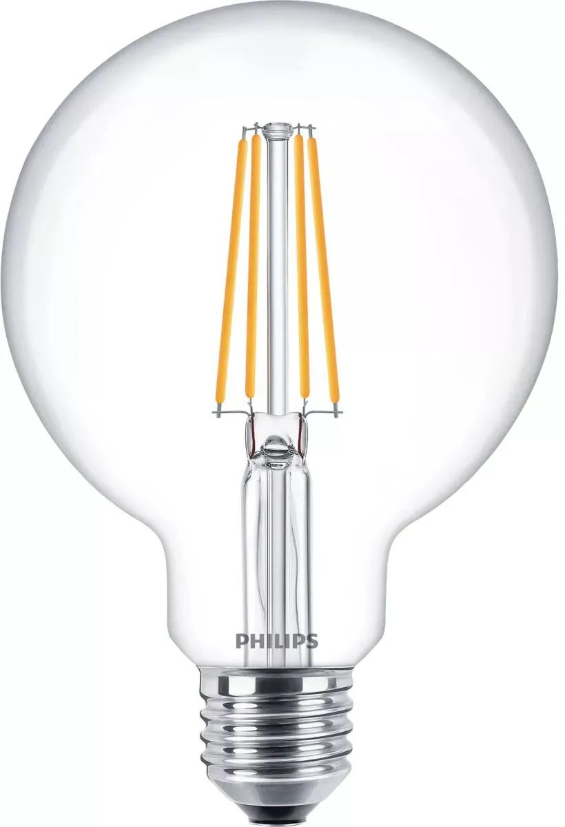 PHILIPS LED filam.globe G95 E27 7W/60W 806lm/827 15Y NonDim ;