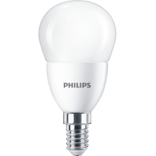 Philips  LED kapka E14 náhrada za 60W 2700K 7W opál