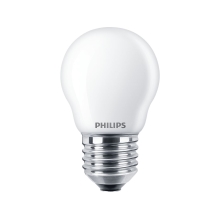 PHILIPS  LED kapka filament E27 náhrada za 2W 2700K 2W Opál
