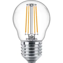 Philips  LED kapka filament E27 náhrada za 40W 2700K 4W filament