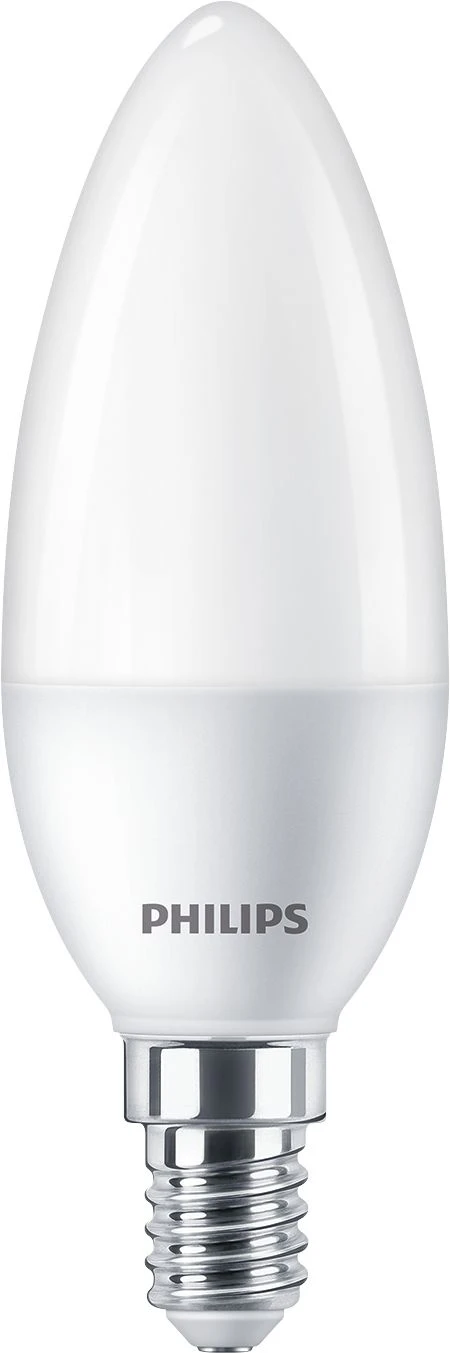 Philips  LED svíčka E14 náhrada za 60W 4000K 7W opál