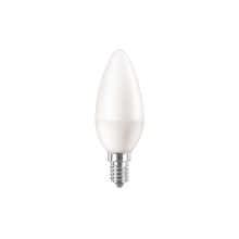 Philips  LED svíčka E14 náhrada za 60W 4000K 7W opál