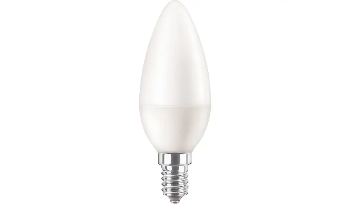 Philips  LED svíčka E14 náhrada za 60W 4000K 7W opál