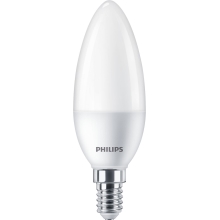 Philips  LED svíčka E14 náhrada za 60W 6500K 7W opál