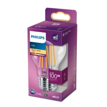Philips  LED žárovka E27 náhrada za 100W 2700K 11W čirá