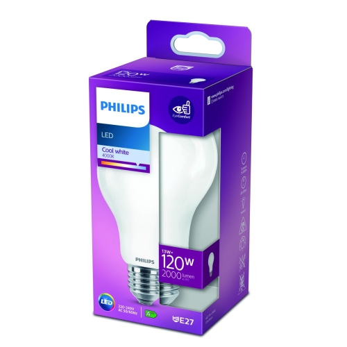 Philips  LED žárovka E27 náhrada za 120W 4000K 13W opál