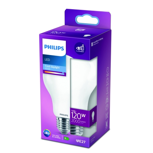 Philips  LED žárovka E27 náhrada za 120W 6500K 13W opál