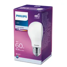 PHILIPS  LED žárovka E27 náhrada za 60W 4000K 7W opál