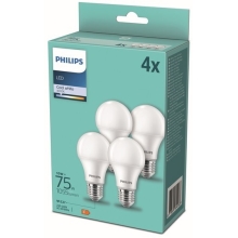 Philips  LED žárovka E27 náhrada za 75W 4000K 10W opál
