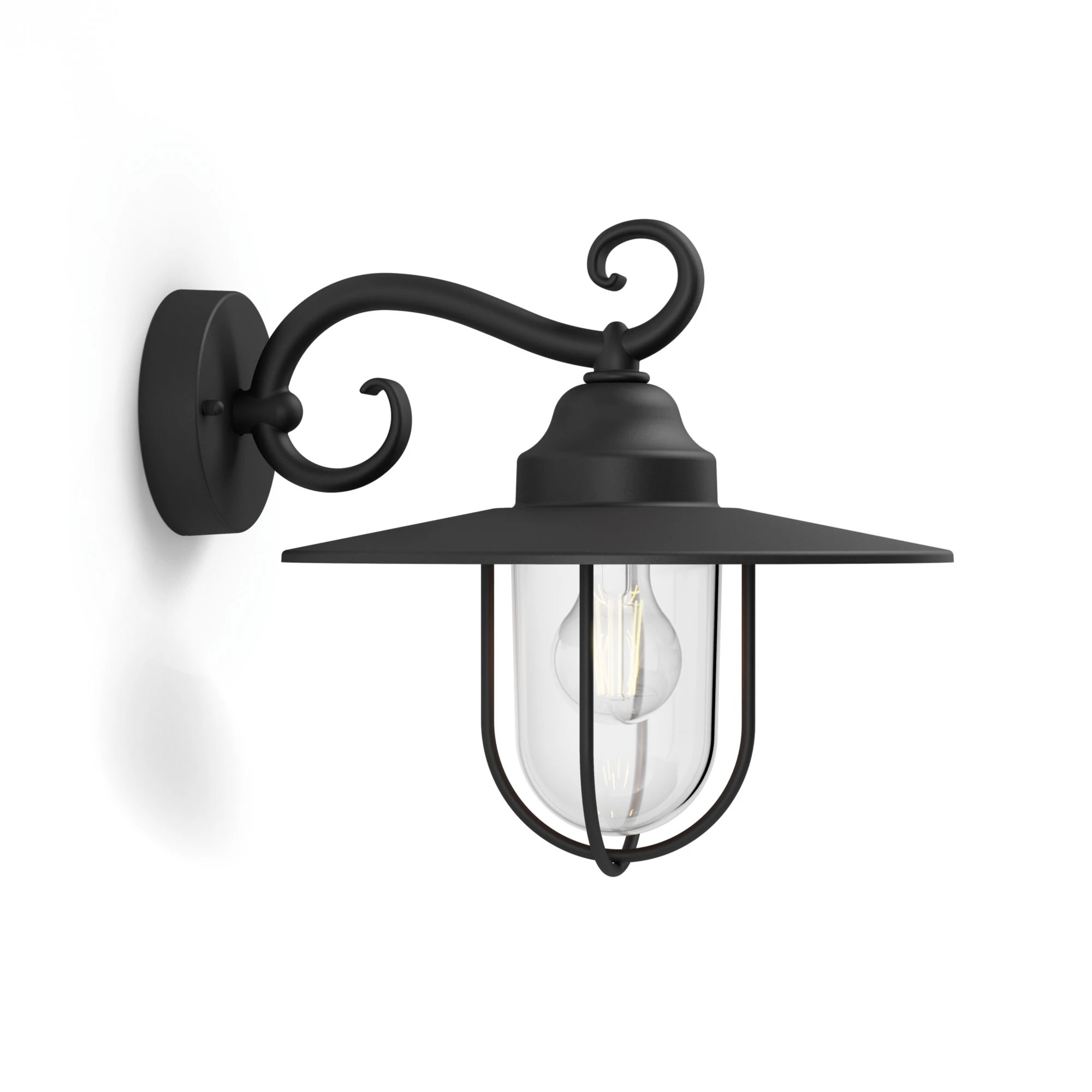 PHILIPS Pasture wall lantern black 1x60W 230V