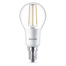 PHILIPS stmívatelná LED kapka filament E14 náhrada za 40W 2700K 5W filament