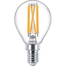 Philips stmívatelná LED kapka filament E14 náhrada za 40W 2700K 5W