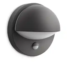PHILIPS svít.nástěn.žárov. June 1xE27 IP44 ;antracit senzor