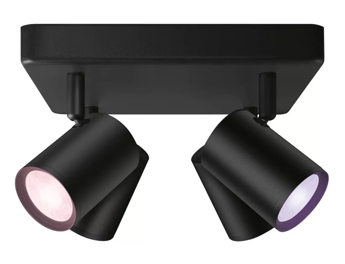PHILIPS WiZ svít.strop.LED Imageo 4x4.9W 1380lm/922-65/RGB IP20 ; černá