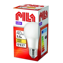 PILA  LED žárovka E27 náhrada za 40W 2700K 5W