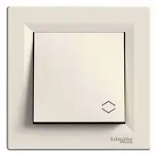 Přepínač střídavý, ř.6, krémová