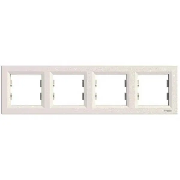 Rámeček čtyřnásobný, krémová 296x83x9 mm, Schneider
