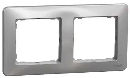 Rámeček dvojnásobný, aluminium, Schneider