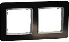 Rámeček dvojnásobný, tmavé sklo, Schneider