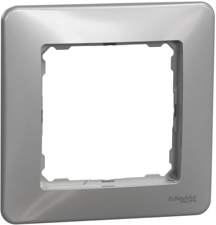 Rámeček jednonásobný, aluminium, Schneider