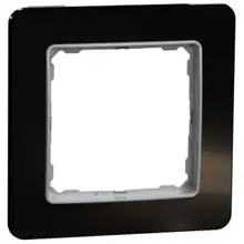 Rámeček jednonásobný, tmavé sklo, Schneider