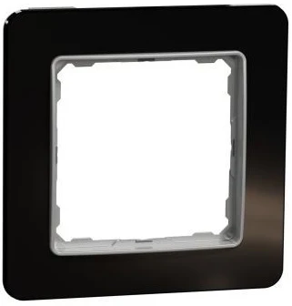 Rámeček jednonásobný, tmavé sklo, Schneider