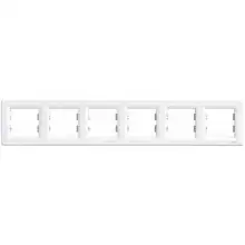 Rámeček šestinásobný, bílá, Schneider