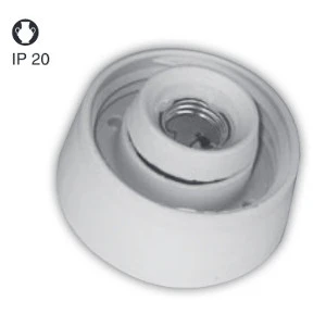 ROVNÁ (10011068.00) Armatura rovná keramická E27, prům.102mm, hloubka 54mm, SEZ