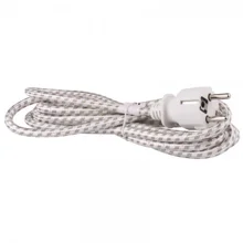 S00003 KF-CR1-H05RR-F... Flexo šňůra opředená 3x0,75mm 2,4m k žehličce, Emos