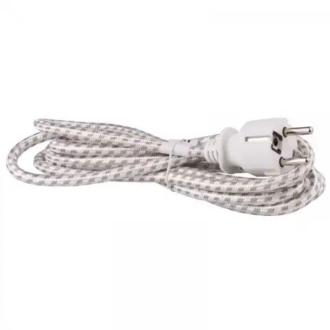 S00003 KF-CR1-H05RR-F... Flexo šňůra opředená 3x0,75mm 2,4m k žehličce, Emos