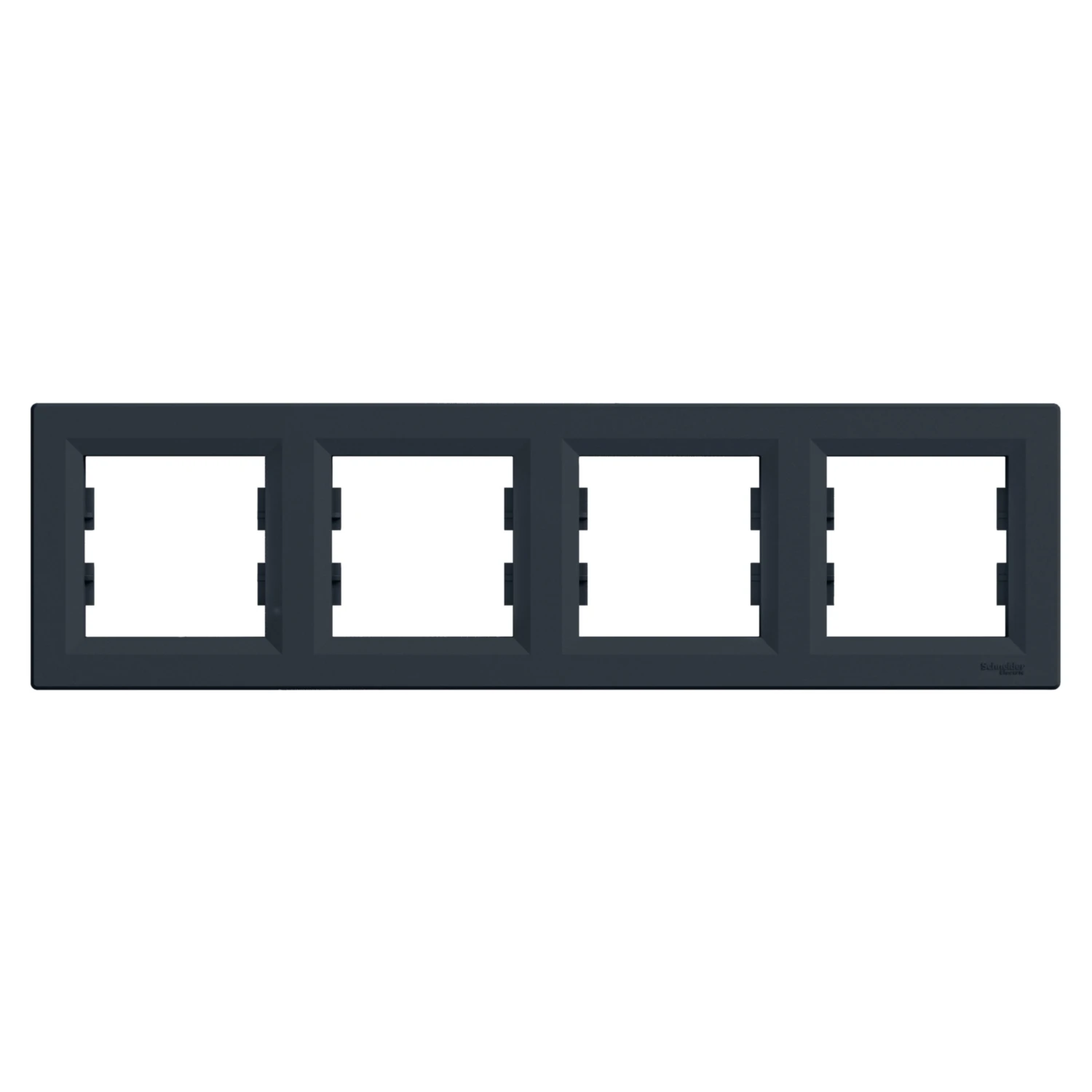 Schneider ASFORA ram.krycí čtyřnásobný ANTRACIT