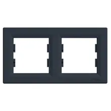 Schneider ASFORA ram.krycí dvojnásobný ANTRACIT