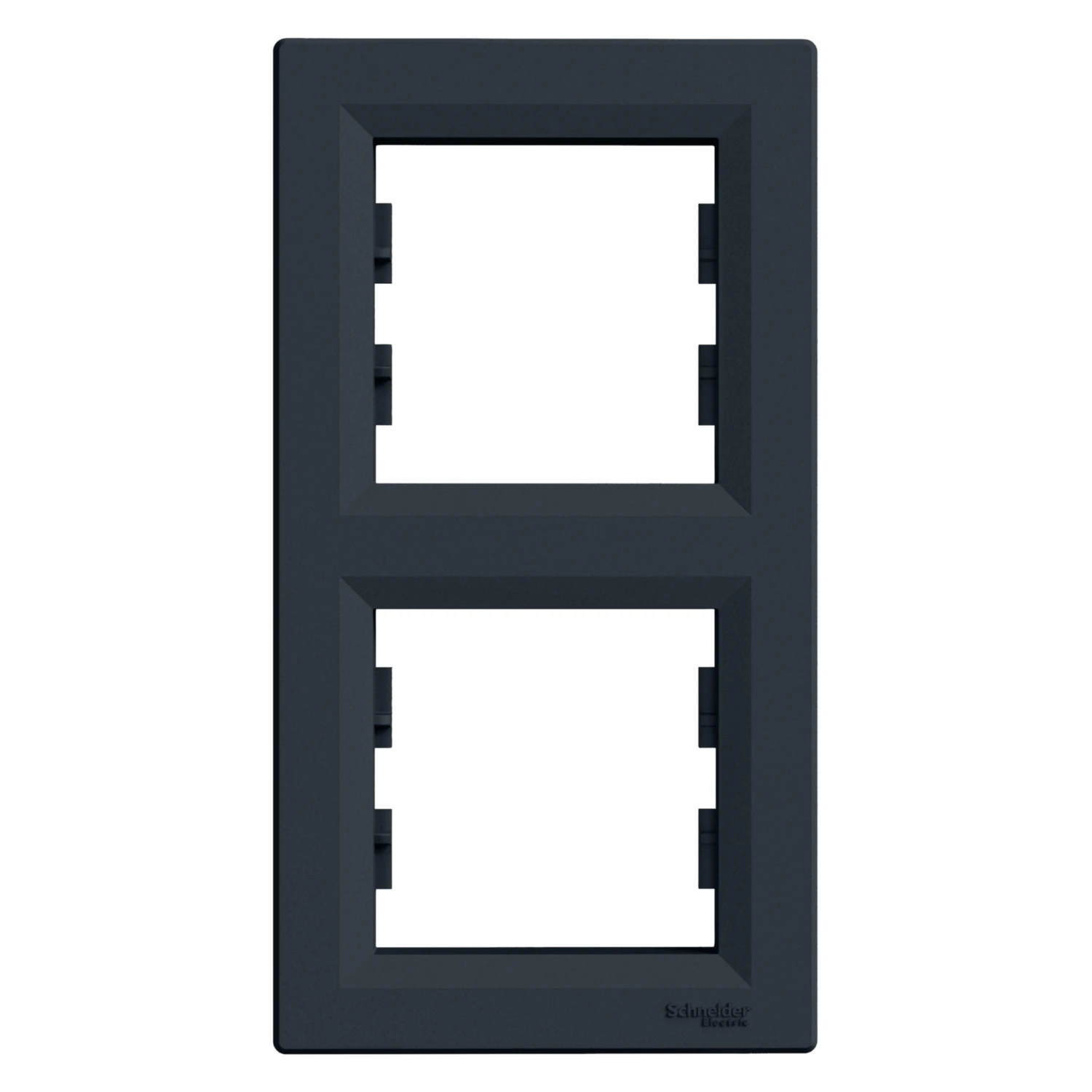 Schneider ASFORA ram.krycí dvojnásobný vert. ANTRACIT