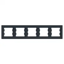 Schneider ASFORA ram.krycí pětinásobný ANTRACIT