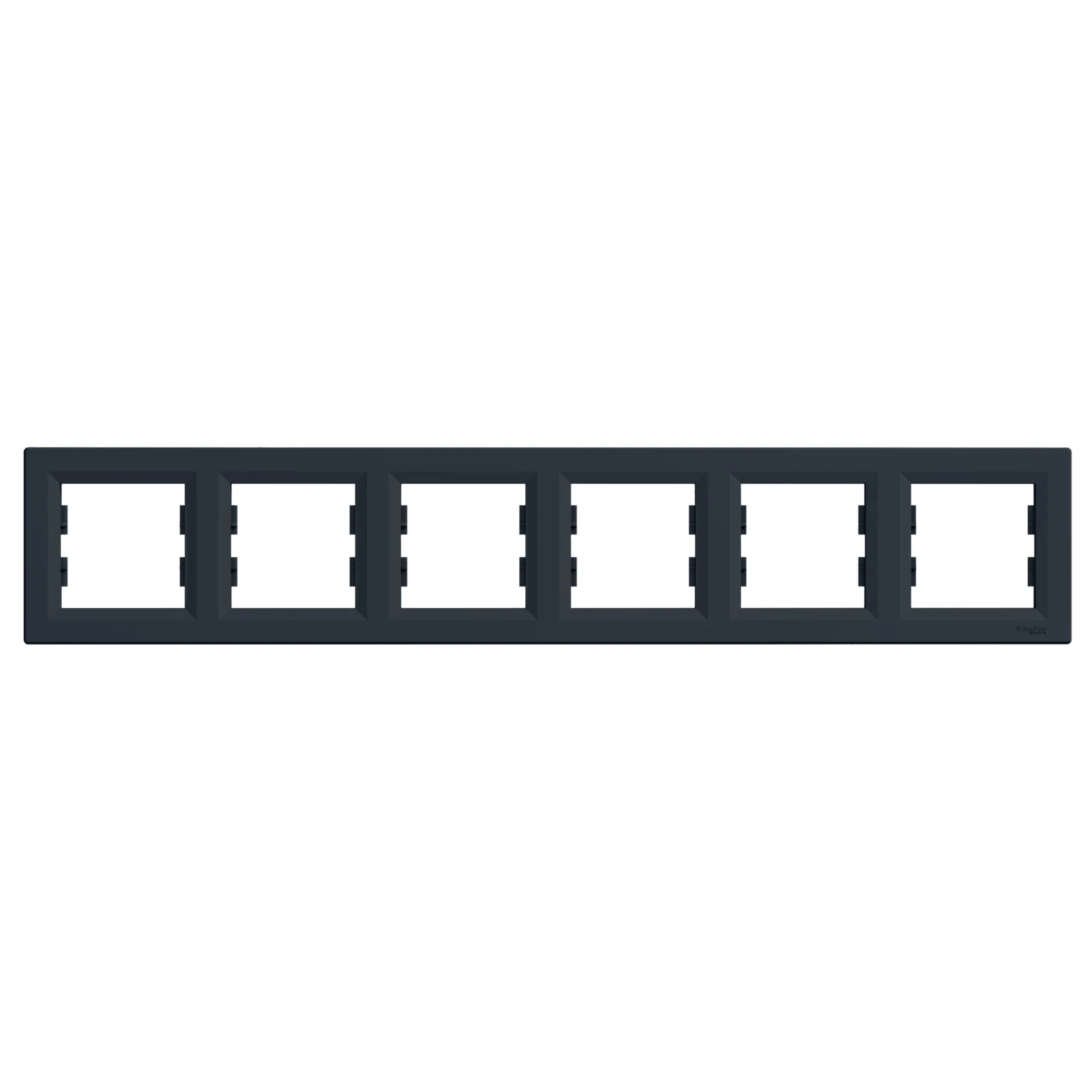 Schneider ASFORA ram.krycí šestínásobný ANTRACIT