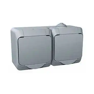 Schneider CEDARplus zásuv.dvojnasobna 2P+PE IP44; WDE000622