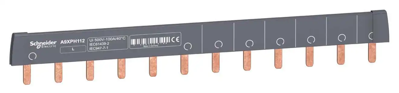 Schneider Electric Propojovací lišta 1P 100A 12M; lišta jednopólová