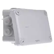 Schneider krabice.na.omítku MUREVA 150x105x80 RAL7035 průchodky