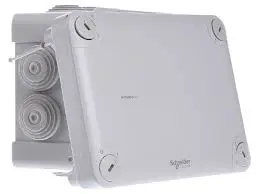 Schneider krabice.na.omítku MUREVA 150x105x80 RAL7035 průchodky